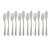 WMF Cubiertos para pescado MERIT, 12 piezas, Cromargan Protect plata