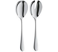 WMF Merit Cromargan protect - Cubiertos para ensalada de 2 piezas, Tenedor para ensalada y Cuchara para servir, acero inoxidable pulido, resistente a los arañazos, apto para lavavajillas