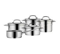 WMF Batería de cocina Mini 5 piezas, acero inoxidable, apta para inducción, apilable