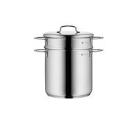 WMF Olla para pasta Mini 18 cm 3 L Acero inoxidable Cromargan con tapa metálica e inserto, apilable