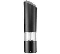 WMF Molinillo eléctrico 21 cm – Sal y pimienta – Cuerpo plástico, molinillo cerámico – Negro