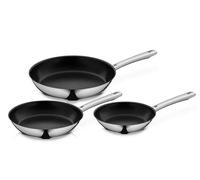 WMF Nordic Profi - Juego de 3 sartenes antiadherentes acero inoxidable 20, 24 y 28 cm