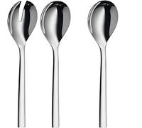 WMF Nuova Cubierto Ensalada 25 Cm, Acero Inoxidable Pulido, Pack De 1 Unidad + Nuova Cuchara Para Servir, Acero Inoxidable Pulido