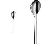 WMF Nuova Cuchara para Pasta, Acero Inoxidable Pulido + Nuova Cuchara para Servir, Acero Inoxidable Pulido