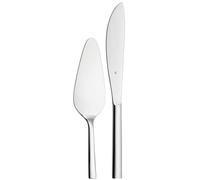 WMF Juego para servir postres Nuova – 2 piezas, acero inoxidable Cromargan, aptos para lavavajillas