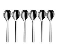 WMF Nuova - Juego 6 Cucharas Soperas, 17 cm, Cuchara Acero Inoxidable Cromargan Pulido, Apto para Lavavajillas