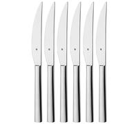 WMF Nuova – Set de cuchillos de carne, hoja serrada Cromargan pulido inox, 6 piezas de 23 cm