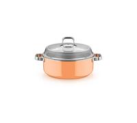 WMF Olla para estofar con tapa de cristal FUSINTEC MINERAL PRO 6ml/28cm Naranja Papaya naranja