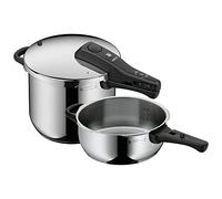 WMF Perfect - Olla a presión de 6,5 L + 3,0 L Acero inoxidable 18/10