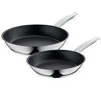 WMF Permadur Advance - Set de 2 Sartenes 24-28 cm, Acero Inoxidable Cromargan 18/10 Apto para Todo Tipo de Cocinas
