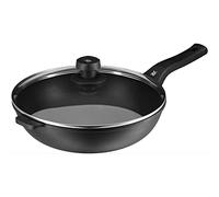 WMF Permadur Premium - Sartén Wok 30 cm diámetro, Apta para Inducción, Tapa de Cristal con Orificio para Vapor, Revestimiento Antiadherente