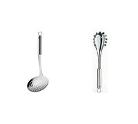 WMF Profi Plus Espumadera, Acero Inoxidable Pulido, 11 Cm + Profi Plus Cuchara para Pasta, Acero Inoxidable Pulido