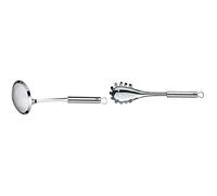 Wmf Profi Plus Espumadera Calada Fina, Acero Inoxidable Pulido + Profi Plus Cuchara Para Pasta, Acero Inoxidable Pulido