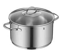 WMF Provence Plus - Olla Alta con Tapa Ø 24 cm, 5,7 L de Acero Inoxidable Sin Recubrimineto con Base Inducción