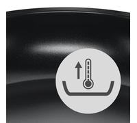 WMF Durado - Sartén para Servir Dos Asas Inducción Ø28 cm, Recubierta de Acero Inoxidable Cromargan, Resistente al Horno