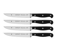 WMF Spitzenklasse Plus - Juego de 4 Cuchillos de 22 cm con Hoja de Acero Templado Completamente Forjado de 12 cm