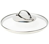 WMF Tapa de 20 cm, tapa de cristal con mango de metal redondo, tapa para ollas y sartenes, cristal resistente al calor, apta para lavavajillas