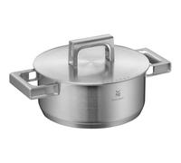 WMF Ultimate Cool - Olla Baja de 20 cm Con Tapa, Cacerola Pequeña de 3 L de Acero Inoxidable Cromargan Mate Apto para Inducción, Sin Revestimiento, Apta para Lavavajillas