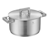 WMF Ultimate Cool - Olla de 24 cm Con Tapa, Cacerola Pequeña de 6,5 L de Acero Inoxidable Cromargan Mate Apto para Inducción, Sin Revestimiento, Apta para Lavavajillas