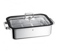 WMF Fuente rectangular Vitalis de cocción al vapor, rejilla, tapa silicona, acero inox. pulido 6.5 L