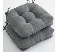 WMYZJST Juego De Cojines para Sillas De Comedor (2, 4 O 6 Piezas), con Correas Y Base Antideslizante, 40 X 40 Cm, Ideales para JardíN, Sala De Estar, Oficina Y Patio. F,2pcs(40 * 40cm)