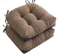 WMYZJST Juego De Cojines para Sillas De Comedor (2, 4 O 6 Piezas), con Correas Y Base Antideslizante, 40 X 40 Cm, Ideales para JardíN, Sala De Estar, Oficina Y Patio. B,6pcs(40 * 40cm)