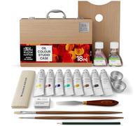 Winsor & Newton Colores al óleo para artistas Studio Case Row