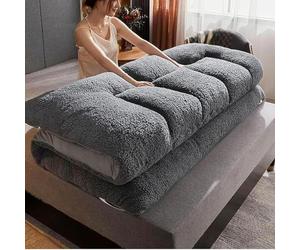 WNRLL Colchón japonés del futón Piso Extra Grueso de la Felpa Colchón del futón Almohadillas de Dormir del Rollo de la Cama del huésped del sofá Estera del sueño portátil,01,120 * 200cm