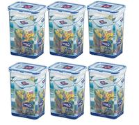 wns-emg-world ISI Lock & Lock HPL 809 - Fiambreras con Tapa (6 Unidades x 1,3 ml)