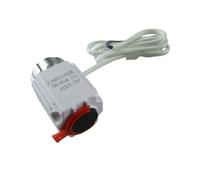 Wodsty Actuador térmico eléctrico 24 V/230 V para calefacción por suelo radiante, M30 x 1,5 NC/NO, fuerza de empuje 110N, grado de protección IP54, cable de 60 cm