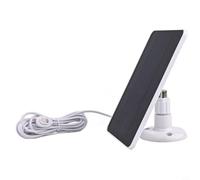 Wodsty Cargador de panel solar monocristalino 4W 5V con cable para Arlo, Ultra 2, Pro 3, Ultra, Pro 5S (blanco)