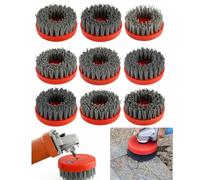 Wodsty Cepillo abrasivo de nailon de 4 pulgadas hilo de hormigón piedra | Cepillo de carburo de silicio de nylon de 4 pulgadas para pulir granito
