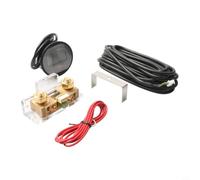 Wodsty Coulomb - Medidor LED verde de 8 a 120 V con derivación para barco | Monitor de batería 8 - 120 V, indicador LED verde, voltaje para capacidad de corriente, con pulsador