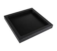 Wodsty Expositor de camiseta con protección UV 13 x 13 para camisetas | Marco de camiseta negro de 13 x 13 pulgadas con cubierta de vidrio acrílico UV, adecuado para camisetas deportivas y obras de