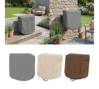 Wodsty Funda impermeable para manguera de jardín de tela 420D con | 420D Oxford Funda retráctil para carrete de manguera impermeable, caja de almacenamiento para jardín, montaje en pared, 60 cm