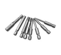 Wodsty Punta de destornillador hexagonal de cambio rápido de 50 mm, vástago de 1/4", broca de acero aleado