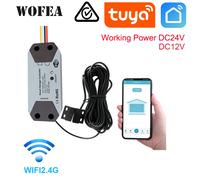Wofea-controlador inteligente de apertura de puerta de garaje, WiFi, DC12, DC24V, Wrok, con aplicación Alexa y Google Home, 2,4G, sin necesidad de puerta de enlace DC12-24V