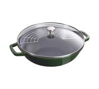 Wok 30 cm, albahaca, hierro fundido, Staub