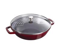 Wok 30 cm, granadina, hierro fundido, Staub