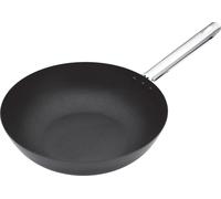 Wok antiadherente profesional, apto para inducción, de 30 cm, fabricado en acero al carbono