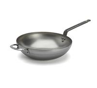 Wok de Hierro Mineral B Ecológico de De Buyer, Antiadherente Natural y Duradero para Cocina Salteada al Estilo Asiático