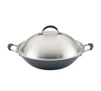Wok de inducción SCRATCHDEFENSE A1 36 cm, con tapa, aluminio, Circulon