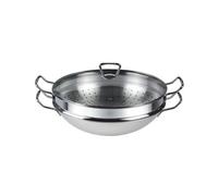 Wok NANJING, 35 cm, con inserto para vapor y tapa, Fissler