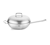 Wok ORIGINAL PROFI 32 cm, plata, acero inoxidable, Fissler