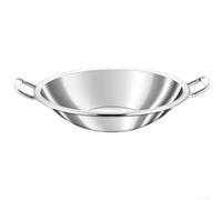 Wok Partition Plate 36cm para acero Inoxidable Doble Mango Wok(30CM) | yin yang, caldos simultáneos, para acero inoxidable , apto inducción gas, 36cm diámetro