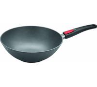 Wok Woll 11030IL, diámetro máximo de 30 cm, fabricado en hierro fundido/aluminio fundido, apto para cocinas de inducción, con revestimiento antiadherente y mango desmontable