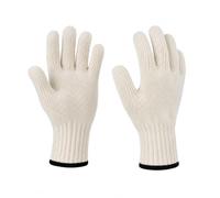 WOKICOR Guantes Horno Resistentes al Calor hasta 200 °C, Guantes Cocina de Algodón y Poliéster con Diseño de 5 Dedos, Lavables y Reutilizables para Hornear, Barbacoa, Cocina, BBQ y Parrilla