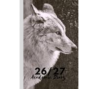 Wolf 2026/2027 A5 Week To View Hardback Academic Diary With Weekly Affirmations: Gothic Student Mid Year School Planner With Timetable