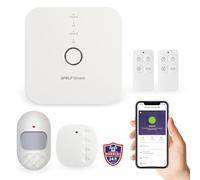 Wolf-Guard WM4N Sistema de Alarma Inteligente 4G WiFi 2.4GHz | Central de Alarma, Compatible con Tuya Smartlife App, Sensor de Puerta/Ventana y Sensor de Movimiento Incluidos