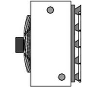 Wolf Persiana de inducción para unidad de pared LH 40, con ajuste manual - 6500485